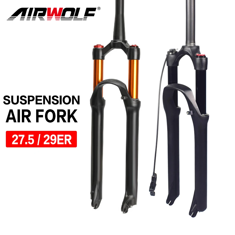 

AM Mtb Fork 29er/27.5er Suspension Travel 130mm Straight Tube Tapered Aluminum Alloy Mountain Bike Forks Down Hill Remote Manual