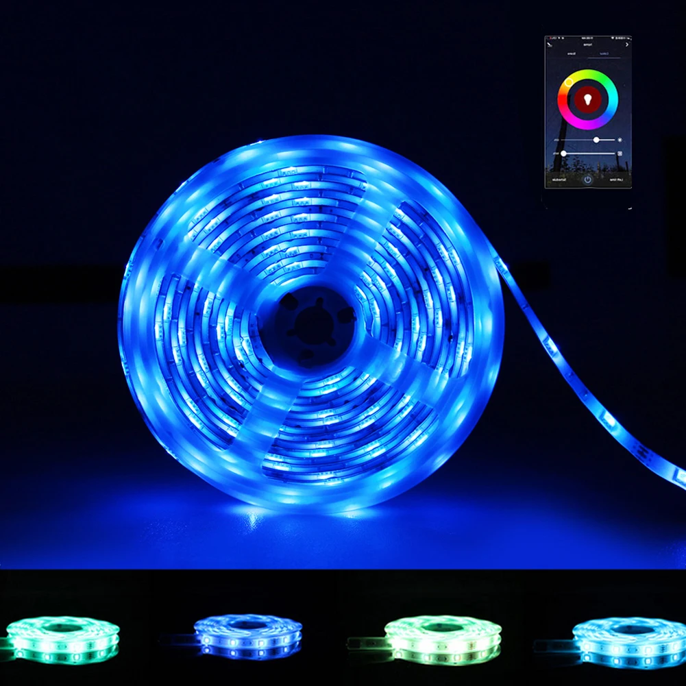 DIY цветной умный wifi музыкальный светодиодный светильник 5050 RGB светодиодный Google Home Alexa Phone App управление для домашнего ТВ вечерние украшения высокое качество