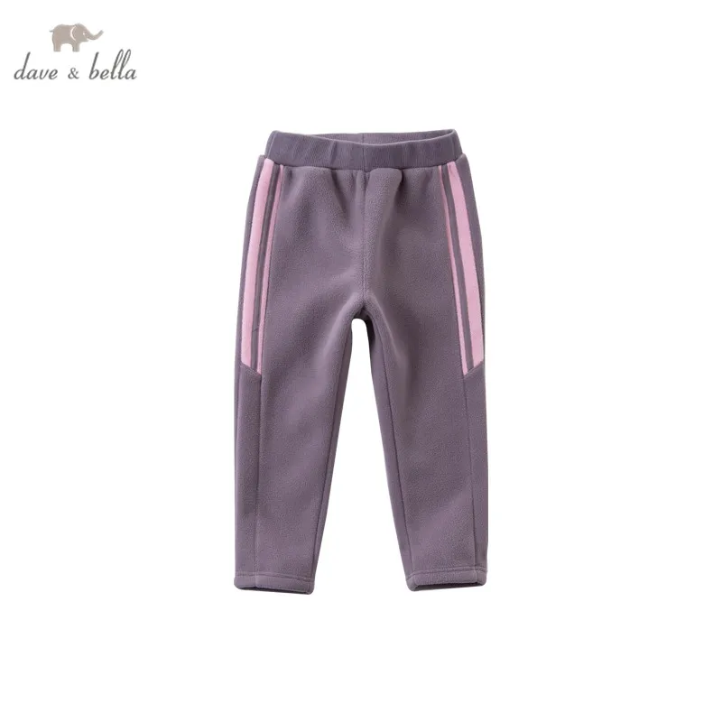 

DKH16052-2 dave bella winter 3Y-11Y kids girls fashion striped pants children boutique casual full-length pants