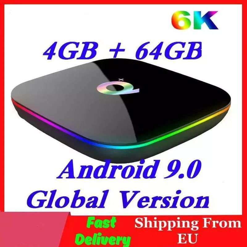 

Allwinner H6 6K Smart Tv Box Android 9.0 4Gb Ram 64Gb Rom Quadcore Play Store Youtube Wifi set Top Box 2G16G Media Player Q Plus