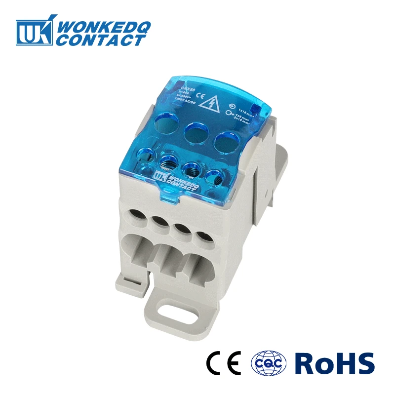 

UKK80A Din Rail Terminal Blocks One in several out Power Distribution Block Box Universal Electric Wire Connector Junction Box