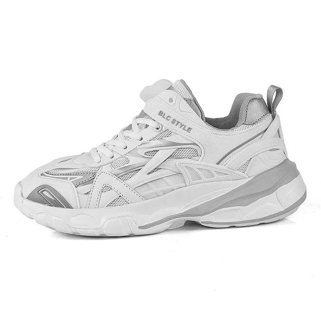 Couple Classic Running Shoes Men Comfortable Chunky Luxury Sports Sneakers Old Skool Dad Shoes Trainers Zapatillas Hombre - Цвет: Белый