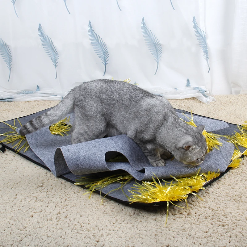 Многофункциональная игрушка для кошек из шерсти фетр свободно наклеивается создать пространство коврик для кошек товар для животных