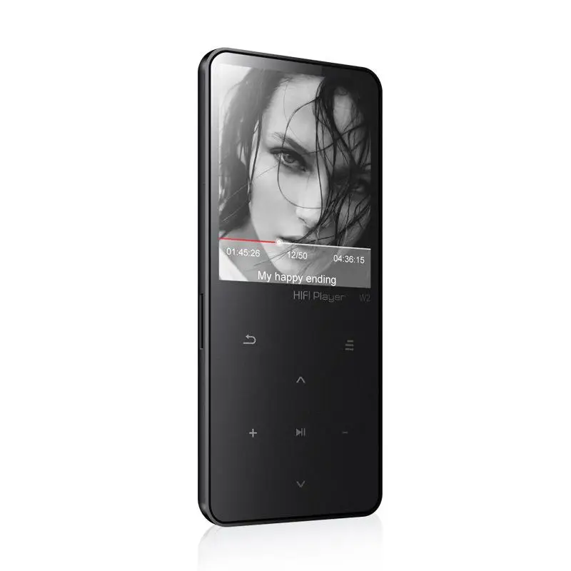 Bluetooth Сенсорный экран TFT экран MP3 плеер 8 Гб динамик HIFI Lossess портативный MP3 музыкальный плеер с радио/FM/запись - Цвет: Черный