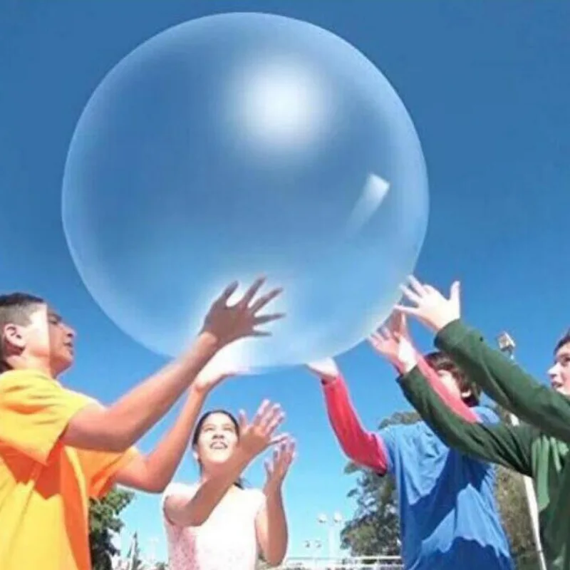 JOYLIVE Balloon Toy Balls Kid Transparent Bounce Colored Balloons For Decorations Children Outdoor Activities Magic Bubble Ball