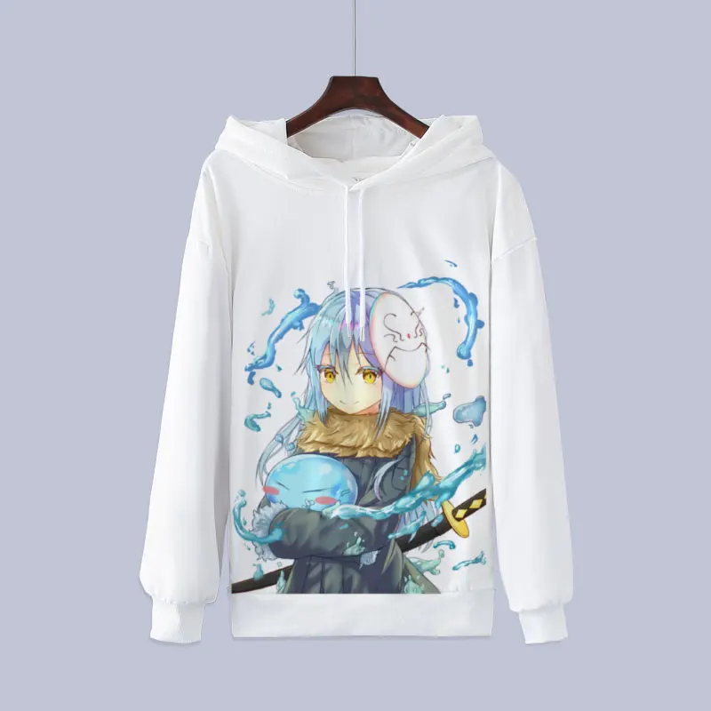 Пуловер с надписью That Time I is Reincarnated as a Slime для косплея толстовки Rimuru Tempest флисовые