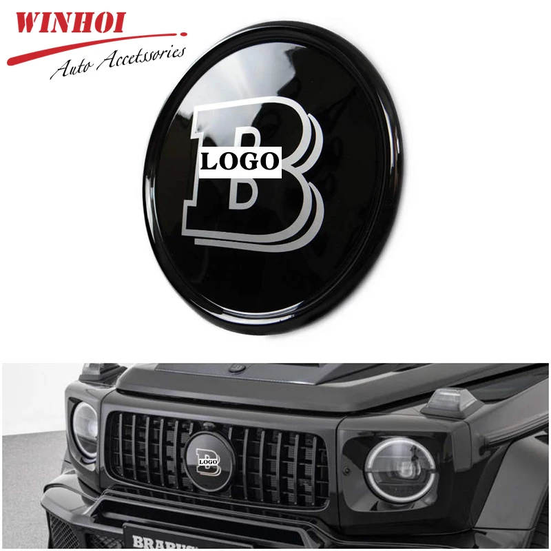 

Car Insignia Front Grille Logo ABS Car Grill Emblem for Mercedes Benz BRABUS C-W204 G-W463 Vito E-W212 V-W447 A-W176 GLK W207