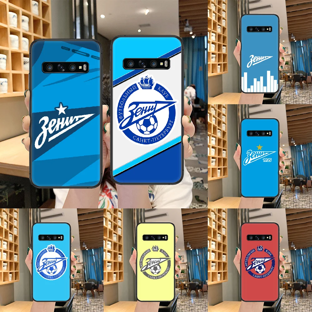 Чехол для телефона FC Zenit Saint Samsung Galaxy S 10 20 3 4 5 6 7 8 9 Plus E Lite Uitra black prime роскошный
