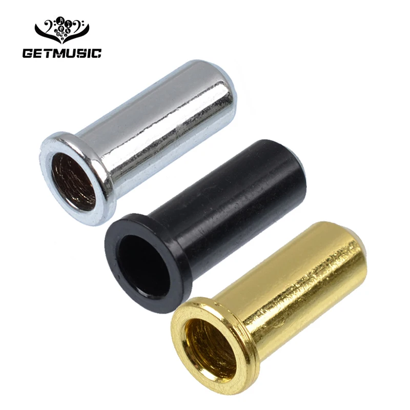 4pcs Electric Bass Guitar String Thru Body Ferrules Bushing Bridge Mounting Black-gold-Chrome | Спорт и развлечения