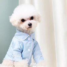 

Blue Pink Pet Pajamas Winter Warm Indoor Dog Clothing Cotton Dog Jumpsuit Small Medium Dog Cat Yorkies Chihuahua Bulldogs