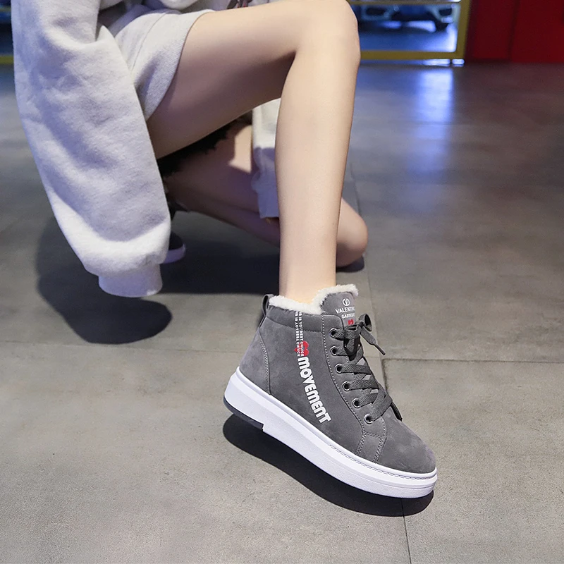 Women Boots Winter Warm Snow Boots Women Faux Suede Ankle Boots For Female Winter Shoes Botas Mujer Plush Shoes Woman WSH3132