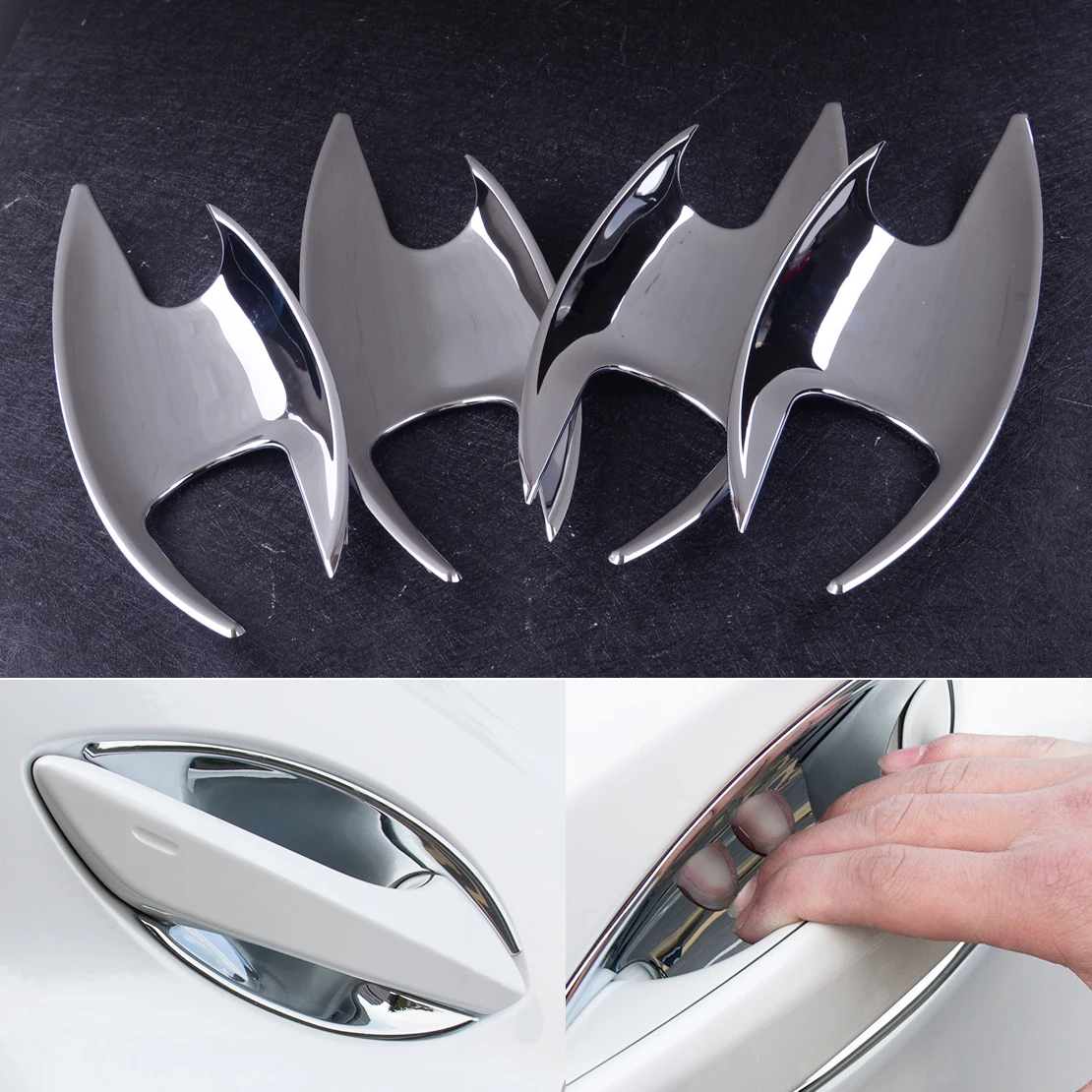 CITALL 4 шт. ABS хромированный корпус дверной ручкой Крышка, защита отделки подходит для Lexus NX200T/300 H