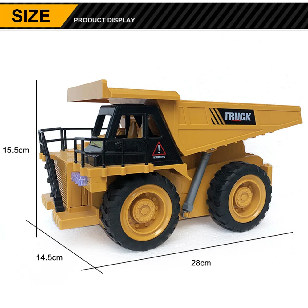 RC Engineering car 1:16 грузовик из сплава самосвал наклонная тележка 4WD пульт