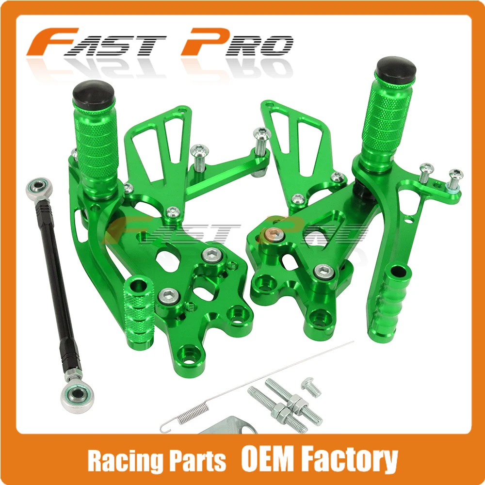 CNC Мотоцикл Регулируемые штифты для заготовки педали отдыха для KAWASAKI ZX10R ZX-10R ZX 10R 2004 2005