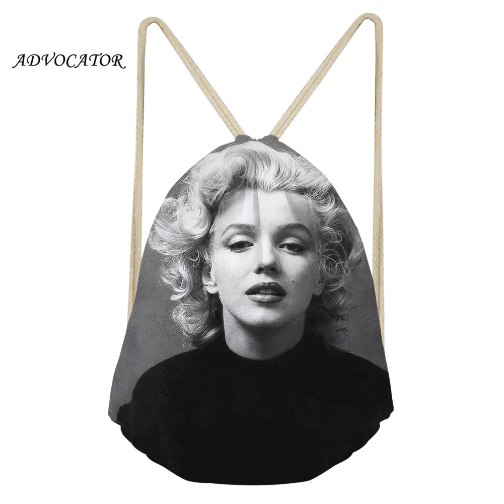 ADVOCATOR Marilyn Monroe, повседневная сумка для девочек с 3D принтом, маленькая сумка для обуви, водонепроницаемая сумка для хранения на заказ
