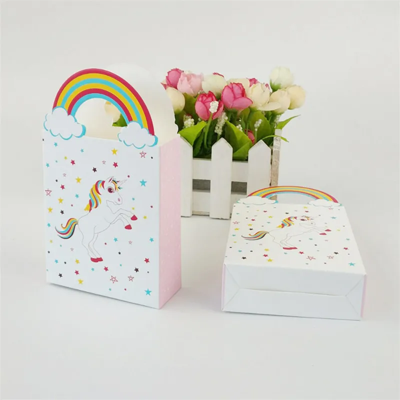 

Kraft Paper Unicorn Gift Bags Wrapping Supplies Bag Sweets And Candy Bar Packing Pouches Birthday Party Decoration