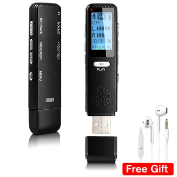 

8GB U-Disk Digital Voice Recorder Micro Audio Recorders Pen USB Flash Drive Set Portable Sound Audio Recorders MP3 Player