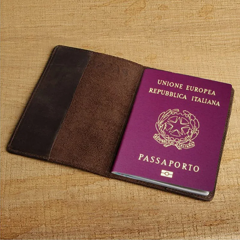 Genuine Leather Italy Passport Cover Funda Porta Capa Passaporto Business  Unisex Durable Italian Passport Holder Portapassaport - Card  Id Holders -  AliExpress