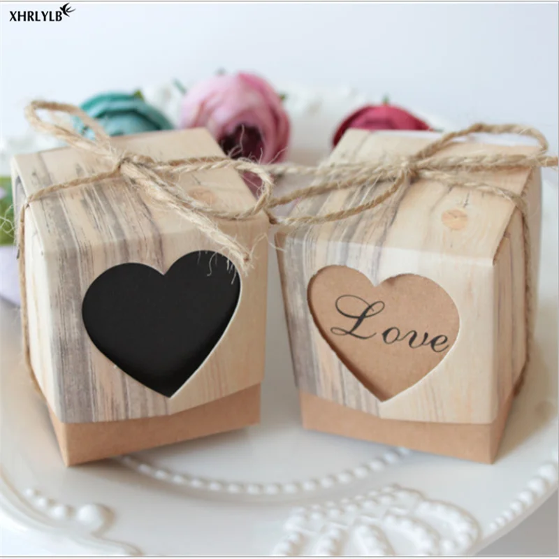 XHRLYLB Retro tree pattern European hollow sugar box wedding decoration candy with hemp rope Christmas party.7z | Дом и сад