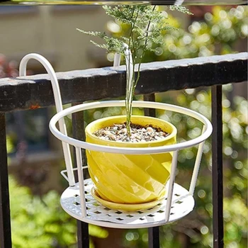 

Metal Potting Plant Bracket Iron Fence Suspensible Anti-Rust Steel Structure Bracket