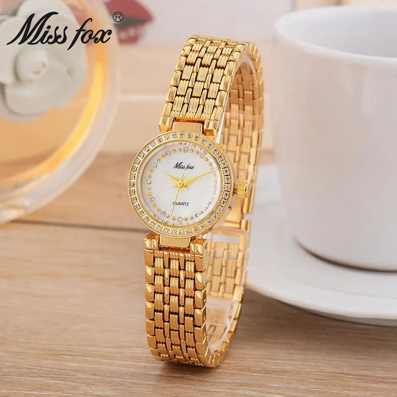 

Korean-style Delicacy Small High-End Diamond Set Fine Dial Clean Steel WOMEN'S Watch Women's Full of Crystals Quartz Watch MiSS