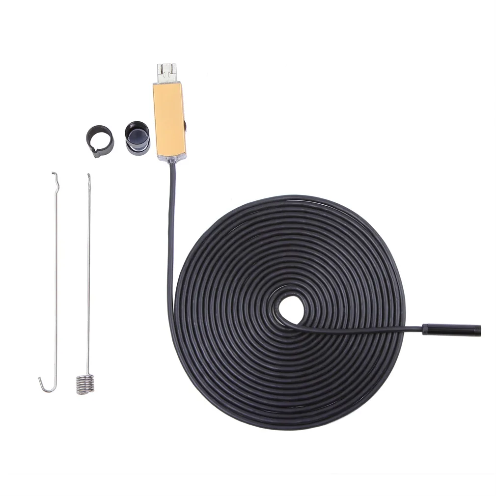 

5.5mm 2IN1 OTG&Micro USB Inspection Borescope Camera 6 LED Lights Adjustable Brightness 2M 5M Built In Camera Button 640*480