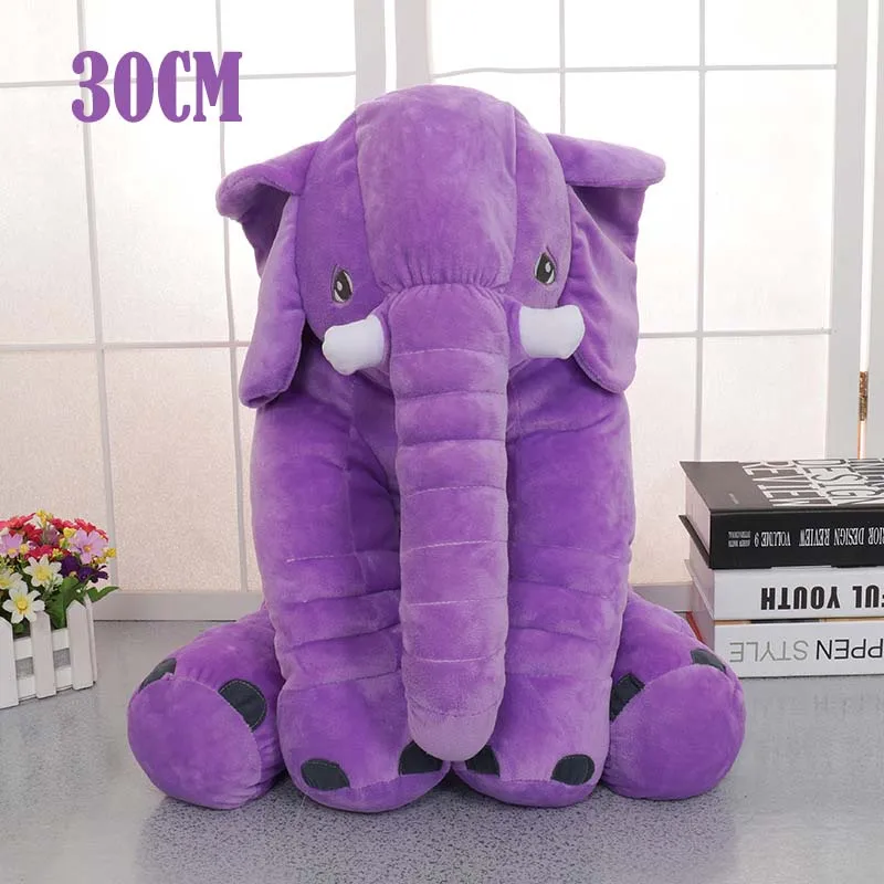 30cm Purple Подушка для новорожденного ребенка, подушка для сна со слоном, мягкое детское постельное белье, подушка для ребенка, мягкие подушки, подарок для маленькой девочки - Цвет: 30cm Purple
