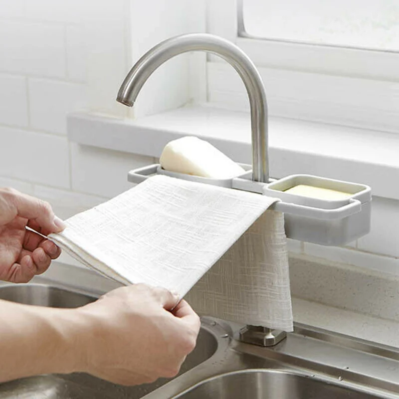 Kitchen Rack Sink Faucet Sponge Soap Storage Organizer Cloth Drain Rack Holder Shelf Kitchen Tool Accessories Kitchen Rack Sink Faucet Sponge Soap Storage Organizer Cloth Drain Rack Holder Shelf Kitchen Tool Accessories