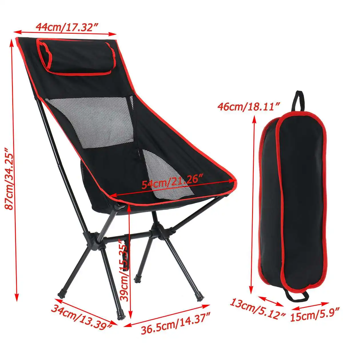 Outdoor Fishing Chair Portable Lightweight Home Garden Seat Super Hard  Travel Hiking Picnic Beach BBQ Folding Camping Chair