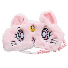 Sailor Moon маска для кошачьих глаз мягкий плюшевый спальный капюшон встроенный ледяной пакет мультяшная маска для глаз Устранение усталости эффективное Улучшение сна