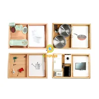 Montessori Language Objects Sorting and Matching Game for Children Early Learning Resources Electrical Device/ Kitchen/ Bathroom 2