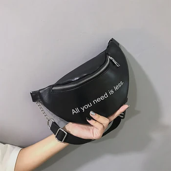 

LOSLANDIFEN 2020 Fashion Women Waist Bag Canvas Chest Bag Female Couples Fanny Pack Letter Ladies Waist Pack Belly Bags Purse