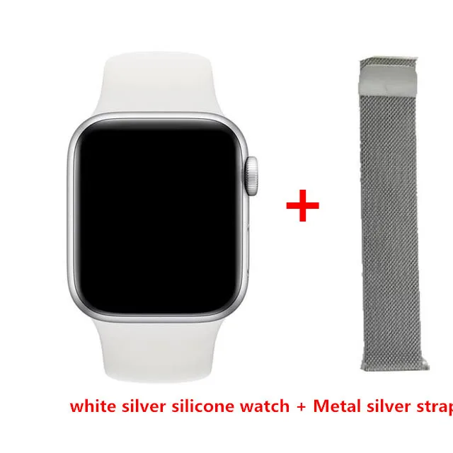 silver add silver IWO 12 часы серии 5 1:1 Смарт часы 40 мм 44 мм Bluetooth часы iwo12 для apple iPhone IOS Android управление Siri PK IWO 11 - Цвет: silver add silver