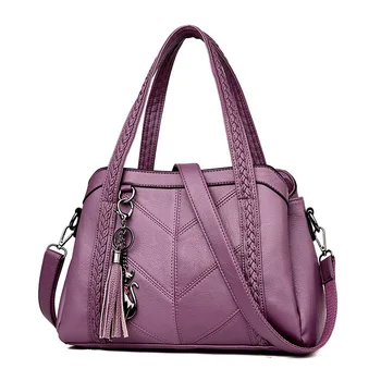 

Ruan pi bao Bag Shoulder Cross-body Handbag WOMEN'S Bag New Style Simple PU Handbag