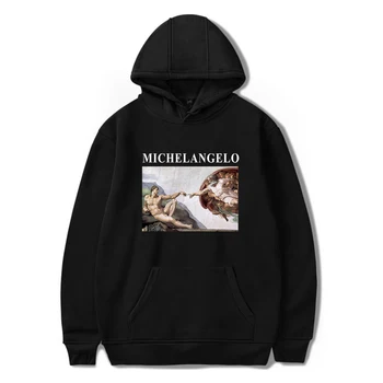 

TJ Garment Michelangelo hoodies Sistina Harajuku Ulzzang Art hoodies Van Gogh Tee Shirt Femme Clothes Long Sleeve hoodies