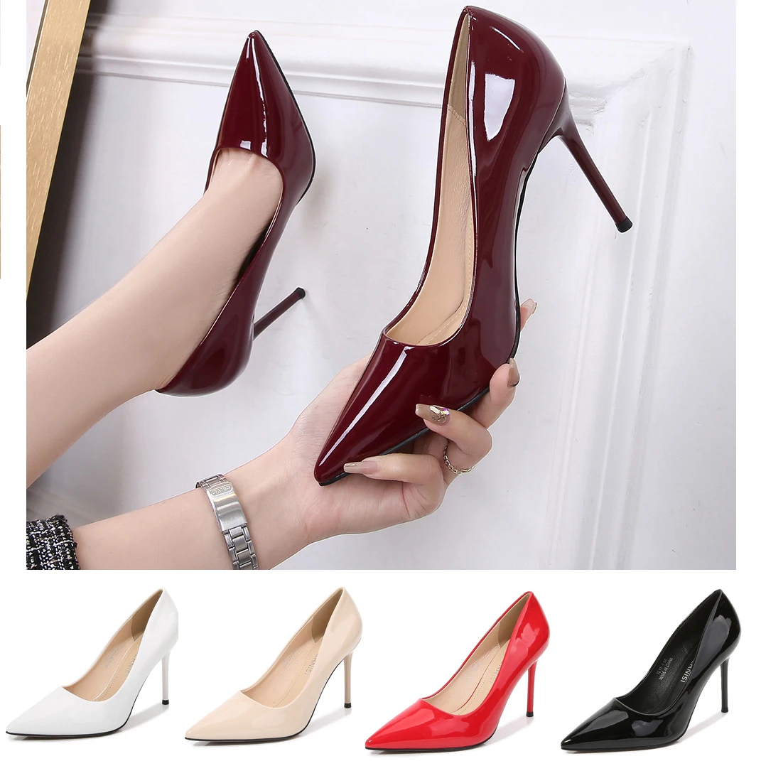 Queer-zapatos de tacón para y mujer, calzado básico clásico de Drag Queen, grande 35-46, punta estrecha, trabajo y fiesta - AliExpress Calzado