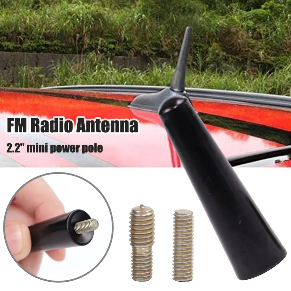 65/55 мм Универсальная автомобильная антенна радио FM антенна черный комплект+ винт 2,5 дюйма