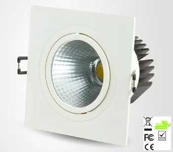 

30pc/lot Real 5w Limited Square Bright Recessed Led Dimmable Downlight Cob Spot Light Decoration Ceiling Lamp Ac 110v 220v