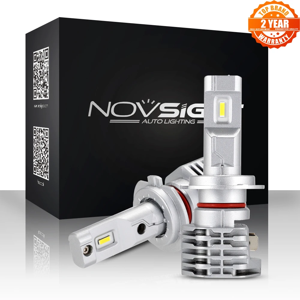 NOVSIGHT H4 LED H7 H11 H8 HB4 HB3 Auto Car Headlight Bulbs 50W 8000LM Car Styling 6000K led automotivo