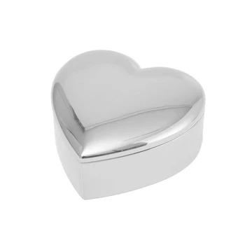 

Zinc Alloy With Cover Holder Heart Shape Ornaments Decorative Ring Jewelry Case Display Dustproof Box Container Trinket Storage