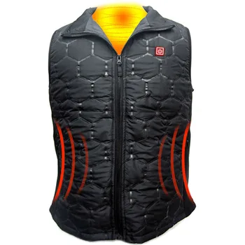 

3speed Men Women Carbon Fiber Winter Travel Windproof Heating Vest Hiking Outdoor Waterproof Warm Thermal Electric USB Charging