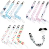 4PCS Baby Pacifier Clip Chain Ribbon Holder Pacifier Soother Clips Leash Belt Nipple Holder For Infant Feeding ► Photo 1/6