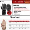 ROCKBROS -40 Degree Winter Cycling Gloves Thermal Waterproof Windproof Mtb Bike Gloves For Skiing Hiking Snowmobile Motorcycle ► Photo 3/6