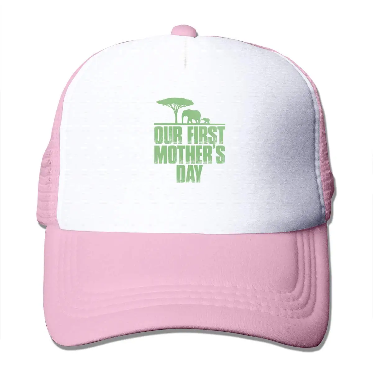 Бейсболка в сеточку для дня нашей первой матери, унисекс, Регулируемая Кепка В Стиле Дальнобойщика, розовые шапки