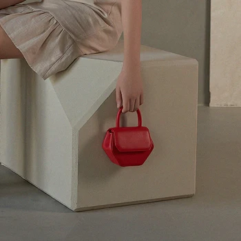 

Irregular mini super cute portable polygon autumn new single shoulder diagonal bag female