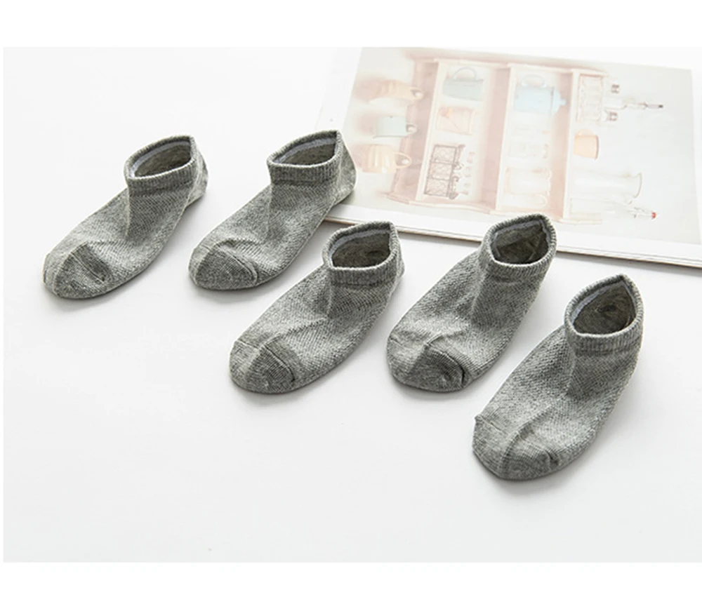 Детские летние дышащие носки-башмачки с рисунком лотоса, 5 пар/лот детские носки однотонные белые и черные носки для маленьких мальчиков и девочек