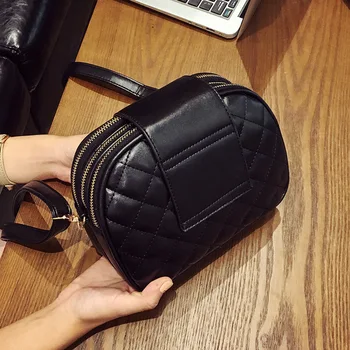 

Women Messenger Bags Lattice Leather Shoulder Bag Ladies Women's Designer Handbag Chain