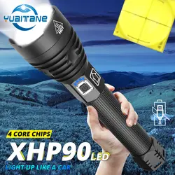 Самый мощный xhp90 светодиодный фонарик ИСПОЛЬЗОВАТЬ 18650 или 26650 аккумулятор заряжаемый через интерфейс USB фонарь xhp70 фонарь Для охотничий