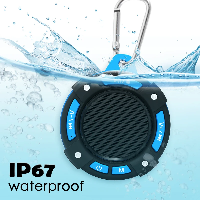 IPX67 Водонепроницаемый Bluetooth совместимый динамик для iPhone 12 11 Pro Max Xs Samsung Huawei