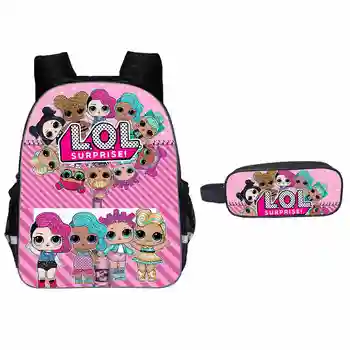 

Popular Gifts For Kids Baby Round Backpack Bag For Children Cartoon LOL Surprise Backpack Bag For Girls Boys school bags